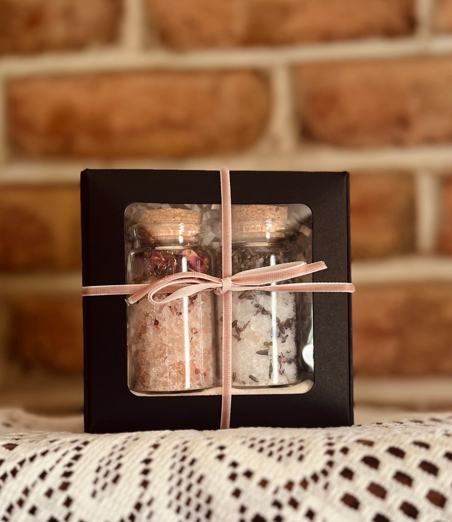 🌸 Calming Bath Salt Gift Set — Lavender & Rose & Peony